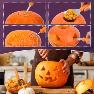 imarku Pumpkin Carving Kit - 36PCS Carving Tools and Stencils