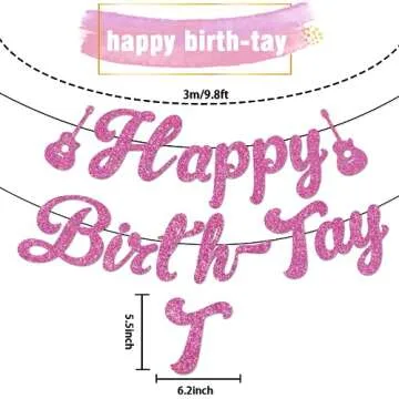 Happy Birth-Tay Banner for Fun Birthday Celebrations