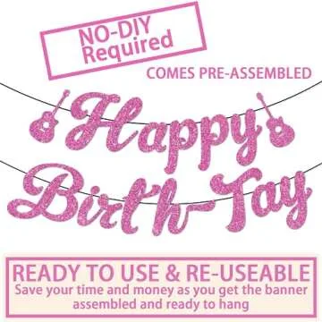 Happy Birth-Tay Banner for Fun Birthday Celebrations