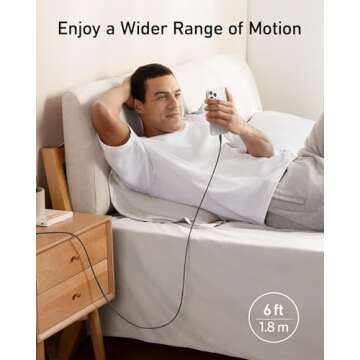 Anker Powerline+ II, USB A to Lightning Cable,MFi Certified for Flawless Compatibility with iPhone 11 Series SE/Xs/XR, and More(6FT,Black)