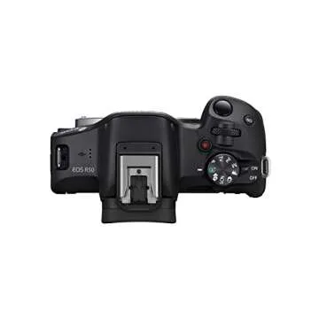 Canon EOS R50 Mirrorless Vlogging Camera (Body Only/Black), RF Mount, 24.2 MP, 4K Video, DIGIC X Image Processor, Subject Detection & Tracking, Compact, Smartphone Connection, Content Creator