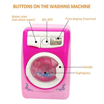 Coherny Toy Washing Machine for Kids - Mini Dollhouse Fun