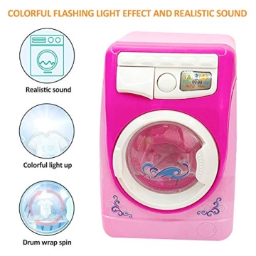 Coherny Toy Washing Machine for Kids - Mini Dollhouse Fun