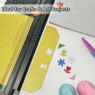 Premium Simetufy Glitter Cardstock for Crafts and DIY