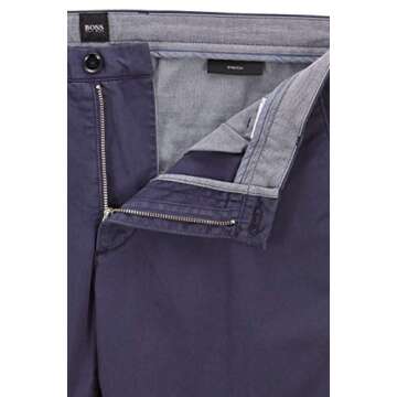 BOSS Hugo Slim Fit Chino Pants - Modern Style in Dark Blue