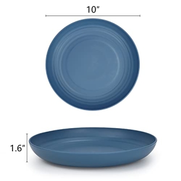 Homienly Eco-Friendly Microwave Safe Dinner Plates