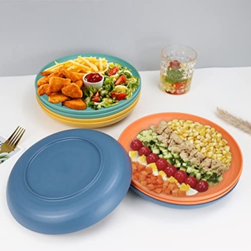 Homienly Eco-Friendly Microwave Safe Dinner Plates