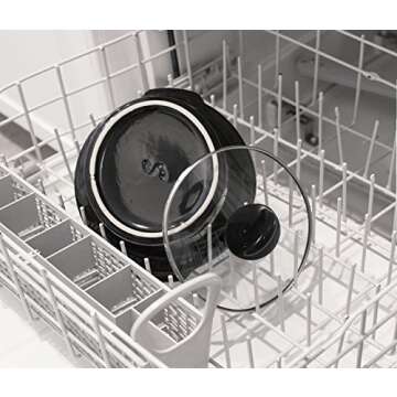 Elite Gourmet MST-350B Electric Slow Cooker, Adjustable Temp, Entrees, Sauces, Stews & Dips, Dishwasher Safe Glass Lid & Crock (3 Quart, Black)