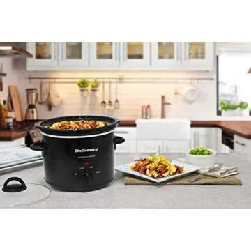Elite Gourmet 3-Quart Slow Cooker with Adjustable Temp