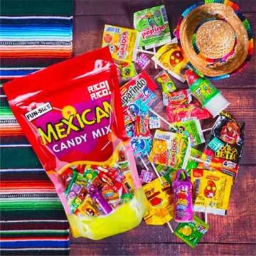 RICO RICO Mexican Candy Mix 50 pcs Unique Sweet Spicy Assortment