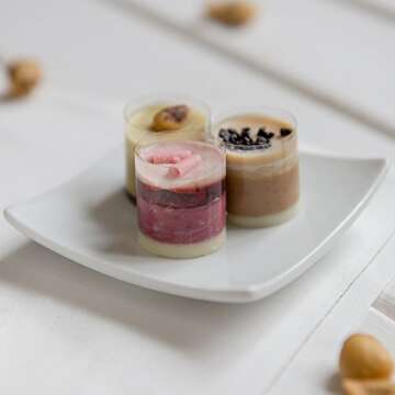 Restaurantware-3 Inch Square Mini Plates , 10 Square Small White Plates For Appetizers - Microwavable, Oven-Safe, White Porcelain Square White Appetizer Plates, Won't Chip, For Appetizers Or Desserts