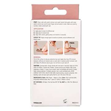 Kiss Bare But Better Nails 28 Count Short Length Nude (Pack of 2)