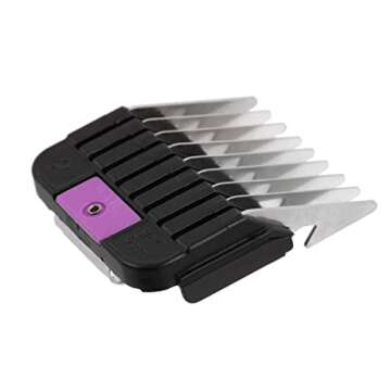 Wahl Professional Animal Stainless Steel Attachment Guide Comb Set for Detachable Blade Pet, Dog, Cat, and Horse Clippers (3390-100)