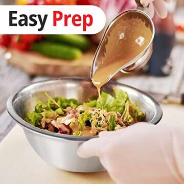 Culigrade Stainless Steel Mixing Bowl Set of 6-0.75, 1.5, 3, 4, 5, 8 Quart Sizes - Nesting, Durable,...