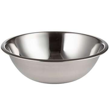 Culigrade Stainless Steel Mixing Bowl Set of 6-0.75, 1.5, 3, 4, 5, 8 Quart Sizes - Nesting, Durable, Easy to Clean, Ideal for Baking, Cooking, and Food Prep