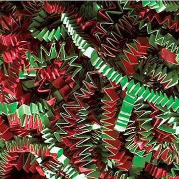 East and West Crinkle Cut Paper Shred Filler (1/2 Lb) for Gift Wrapping Packing, Craft Bedding & Bas...