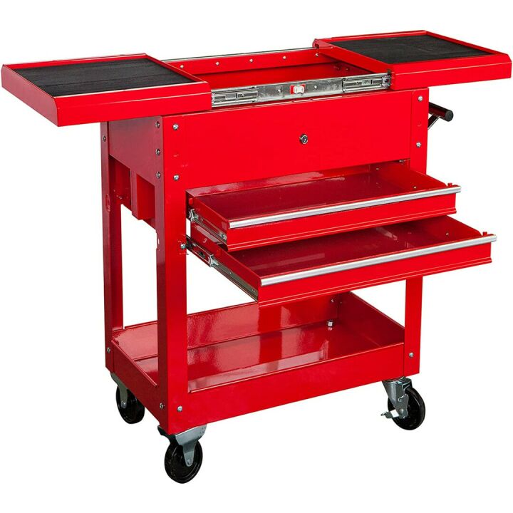 TCE Tool Cabinet Cart - 350 LBs Capacity, Black