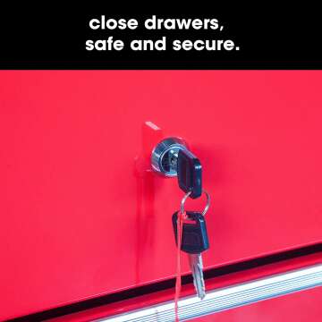 TCE Tool Cabinet Cart - 350 LBs Capacity, Black