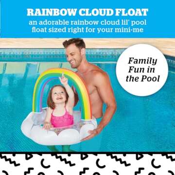 BigMouth Inc Lil’ Water Float - Pool Floaties for Infants Babies & Kids Ages 1-3, for Beginner Swi...