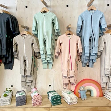 Soft Organic Cotton 2-Way Zipper Romper for Toddlers