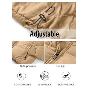 Trendy MEROKEETY Women's Cropped Puffer Jacket for Winter