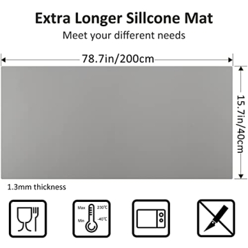 Large Silicone Heat Resistant Mat for Kitchen Counter