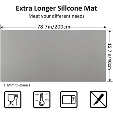 Large Silicone Heat Resistant Mat for Kitchen Counter