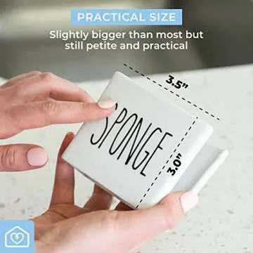 Heartland Home Sponge Holder - Ceramic Kitchen Organizer
