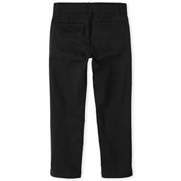 The Children's Place Boys Stretch Skinny Chino Pants,Black Single,6