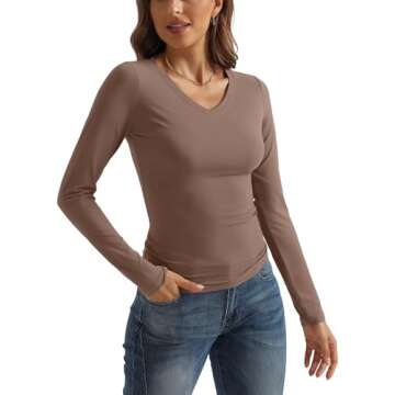 SUNBS 3 Pack Long Sleeve Crop Tops for Women - Trendy Fall Fashion