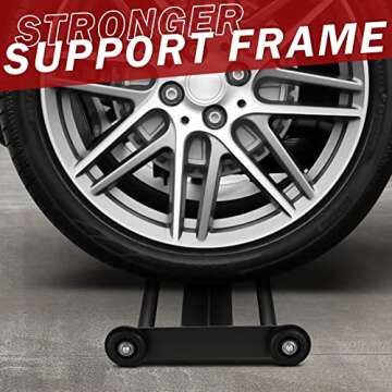 GMWD Glute Ham Glider, Commercial Glute Hamstring Roller with Smooth Wheels, Multi-Function Exercise Wheels, Home Gym Full Body Workout AB Training