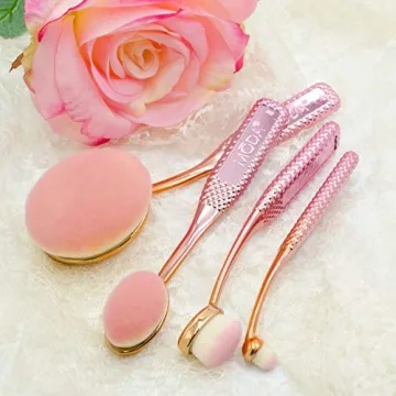 Moda Rose 4-Piece Makeup Brush Set Flawless Application
