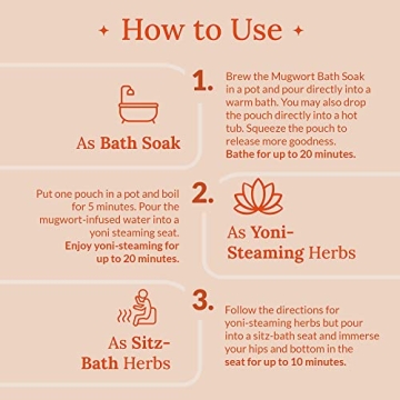 Riley House Mugwort Herbal Bath Soak for Women