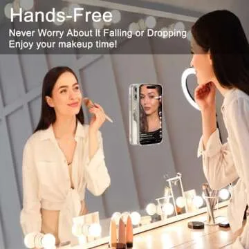 Hands-Free Magnetic Suction Phone Mount for Content Creation