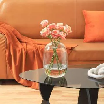 YANWE1 Large Glass Vase - Elegant Flower Display
