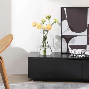 YANWE1 Large Glass Vase - Elegant Flower Display