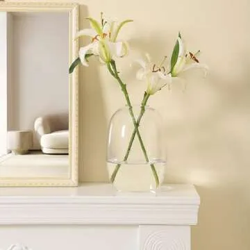 YANWE1 Large Glass Vase - Elegant Flower Display