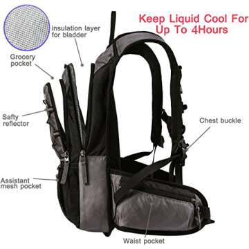 Insulated Hydration Backpack for Outdoor Activities