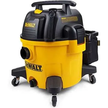 DEWALT 9 Gallon Poly Wet/Dry Vac DXV09PZ, Shop Vacuum for Workshop/Jobsite Yellow