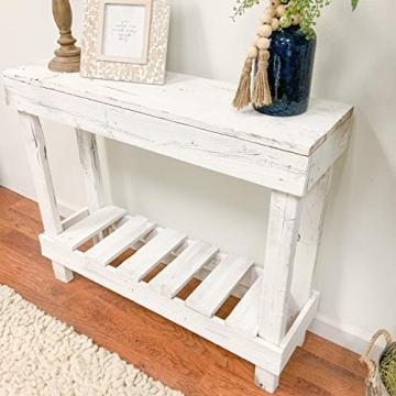Rustic Barnwood Entry Sofa Table by Del Hutson Designs