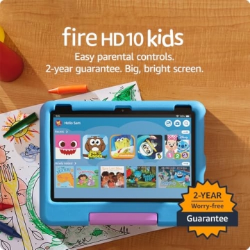 Amazon Fire 10 Kids Tablet - 10.1" HD, 32GB, Parental Controls