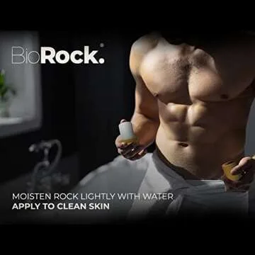 BioRock. Crystal Natural Deodorant Stone - Unscented Plastic and Aluminum Free Salt Deodorant Stick for Women & Men Eco-Friendly, Sustainable, Zero Waste 4.25 oz