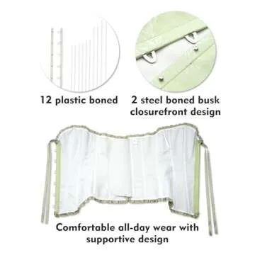SZIVYSHI Grass Green Corset Top - Sensual & Stylish