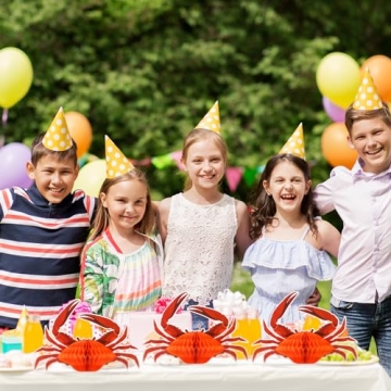 Jetec Crab Lobster Honeycomb Decorations Summer Beach Party