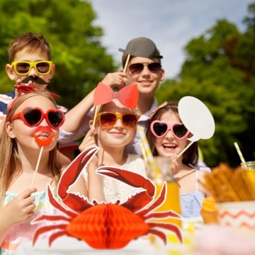 Jetec Crab Lobster Honeycomb Decorations Summer Beach Party