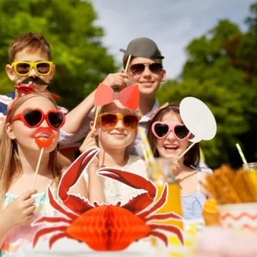 Jetec Crab Lobster Honeycomb Decorations Summer Beach Party