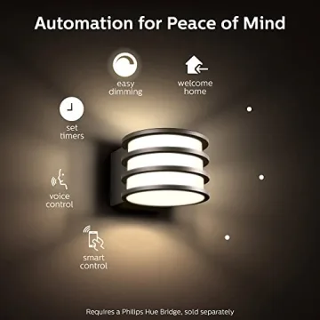 Philips Hue Lucca Outdoor Wall Light for Smart Homes
