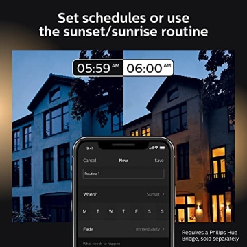 Philips Hue Lucca Outdoor Wall Light for Smart Homes