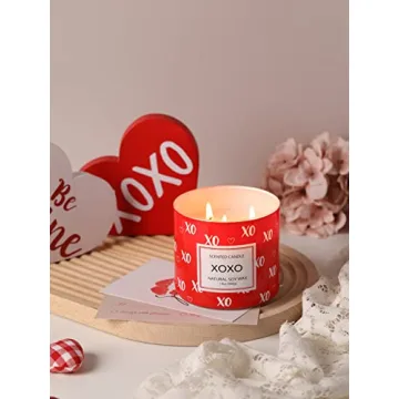 Valentine’s Day Large 3 Wick Natural Soy Candle Gift