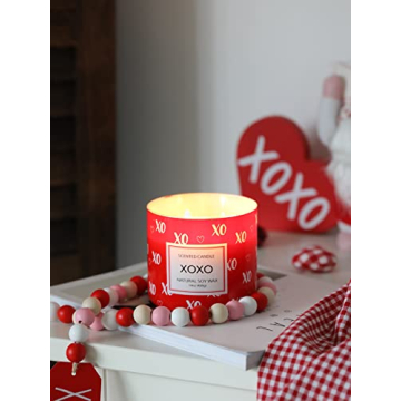 Valentine’s Day Large 3 Wick Natural Soy Candle Gift